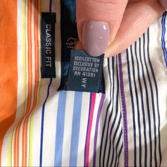 SOLD-Polo Striped Long Sleeve Buttondown Shirt - Picture 7 of 8